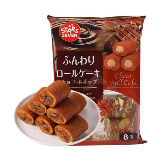 星七牌巧克力奶油味夹心蛋糕卷136g/袋 商品图0