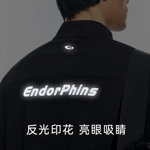 OMG运动 立领运动t恤男款半拉链长袖健身衣服高领打底衫户外上衣JF81A22711 商品图3