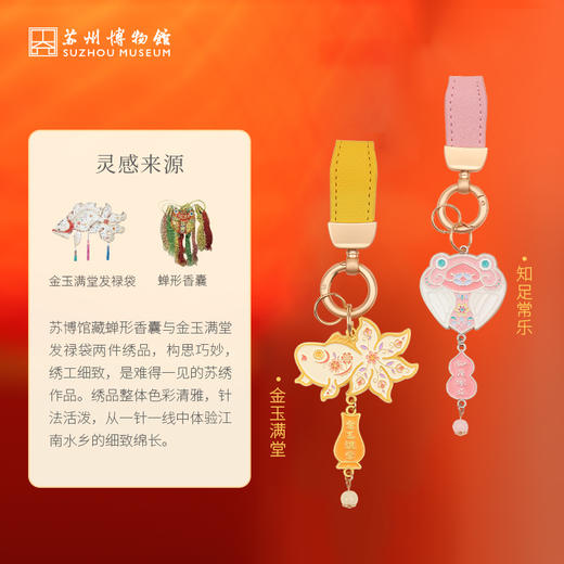 苏州博物馆 吉祥金属钥匙扣 商品图2