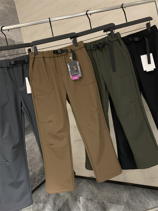 户外软壳！2024秋冬格纹梭织锁温保暖机能腰带伞兵休闲裤男款！ 商品图8