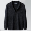 罗蒙男士冬季含羊毛针织开衫男舒适百搭外套男士通勤毛衣男针织衫 商品缩略图3