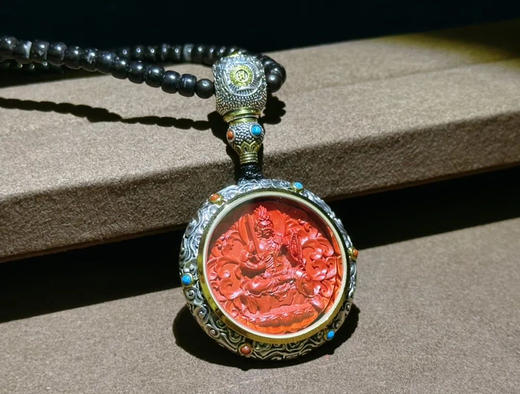 朱砂镶银生肖吊坠 商品图6