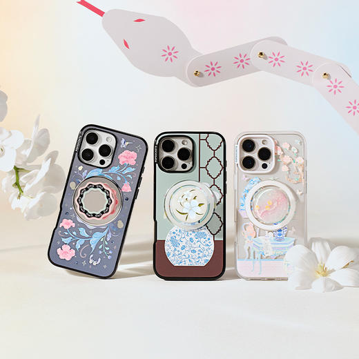 【灵蛇之珠】灵蛇之珠 POPGRIP泡泡骚手机粘贴式气囊支架 Tidepool流沙系列 紫色 动物 国风 商品图2