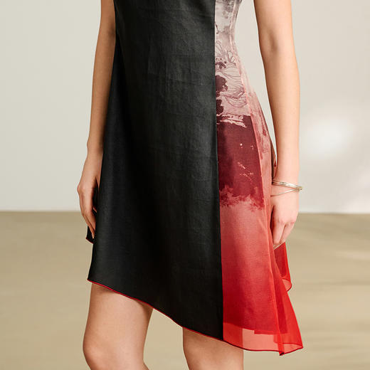 TANGY Collection/2025天意精品春季新品中国风女士莨绸连衣裙 商品图3