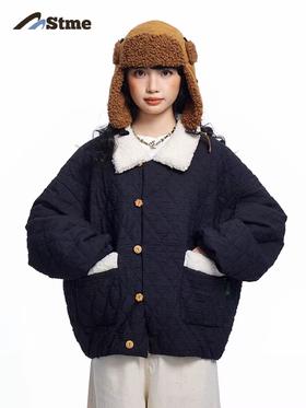 早乙女惠子saotome/STMMF244441/翻领绗棉棉服