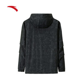 【XL断码】安踏满印运动外套男士新款防泼水风衣开衫上衣152511605S【无货退款，介意勿拍】