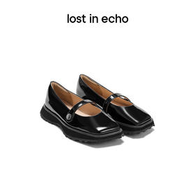 [捡漏价]lost in echo设计师品牌一字带斜方头厚底玛丽珍单鞋小皮鞋休闲鞋