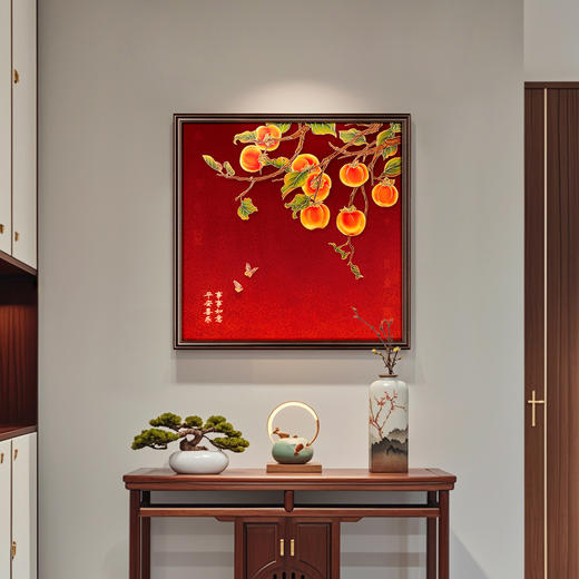 柿柿如意 铜雕艺术画 商品图6