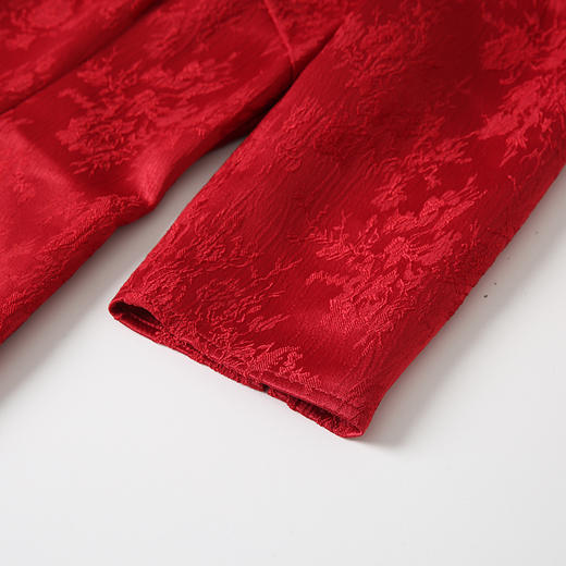 EITIE爱特爱气质新中式立领盘扣修身显瘦礼服连衣裙2025春季新款8177801 商品图4