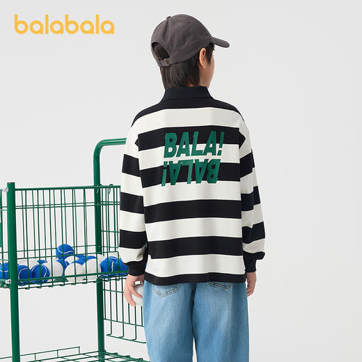 巴拉巴拉童装儿童卫衣女童男童2025春秋装宽松中大童polo百搭上衣 商品图2
