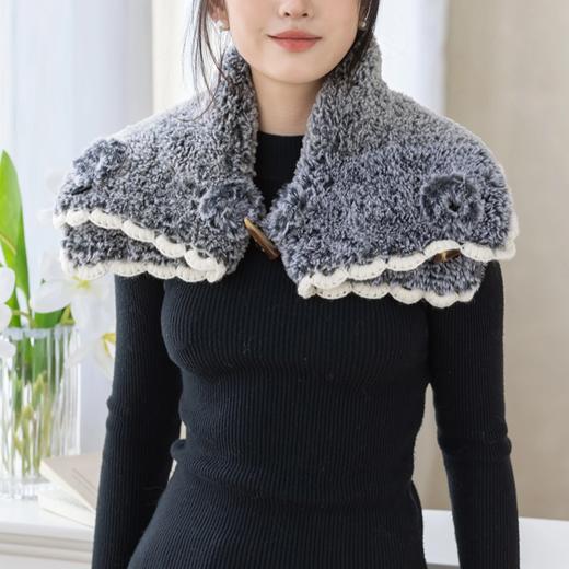 苏苏姐家绒华两用围巾手工diy棒针钩针毛线团自制围巾编织材料包 商品图2