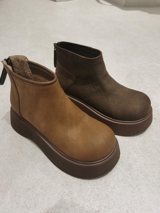 【门店同款】ENJOY冬季内里加绒厚底短靴 160493684 商品图1