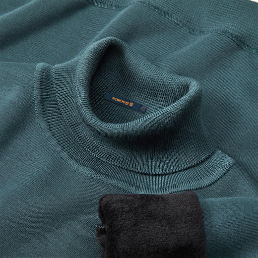 【加绒加厚】罗蒙男士冬季经典高领毛衣男百搭舒适休闲保暖针织衫男 商品图6