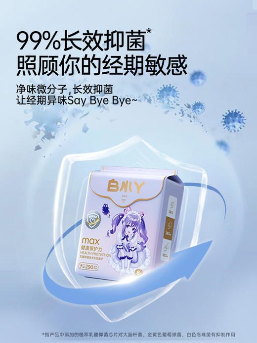 【新客尝鲜组合】云霓白小丫系列日用夜用卫生巾安心裤组合装16片 商品图4