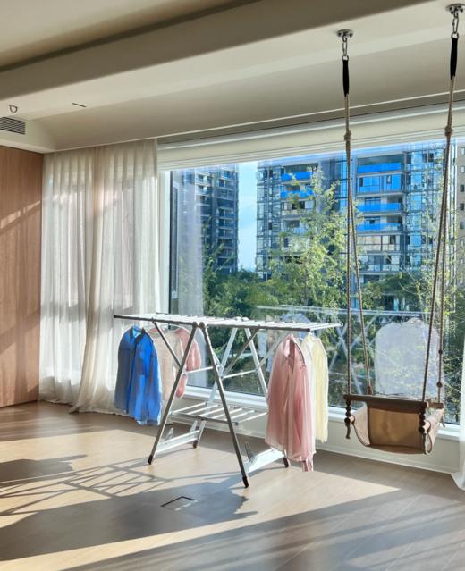 多类晾晒承重神器 全方位沐浴阳光☀ 🌸简单易收纳 大小户型都必备🏠【Trees&wind翼型碳钢折叠晾衣架】🤩 🔺晒衣晒被晒鞋 升级加大立体晾晒空间 自带移动万向轮☝🏻 商品图5