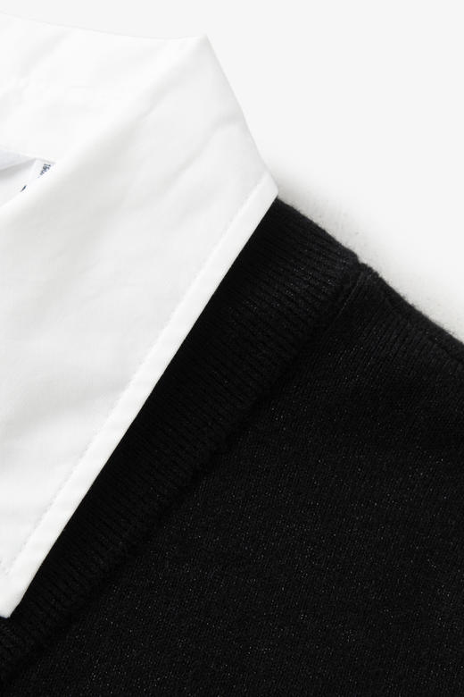 【商场同款】麦檬冬针梭拼接连衣裙5EA293811 商品图5