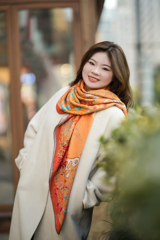 ❤️鸿运来【红色喜气洋洋红围巾&披肩】羊绒羊毛围巾女秋冬季红色百搭披肩加厚保暖针织披肩 商品图9