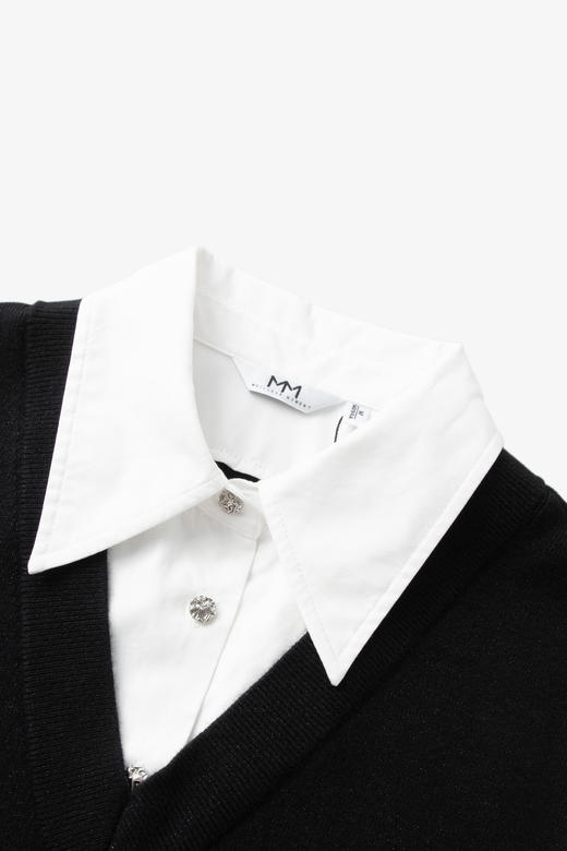 【商场同款】麦檬冬针梭拼接连衣裙5EA293811 商品图4