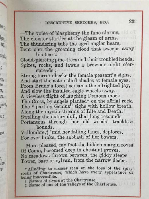 袖珍本！约19世纪后期 华兹华斯诗集（全8卷） 10幅版画插图 漆布精装64开 商品图13