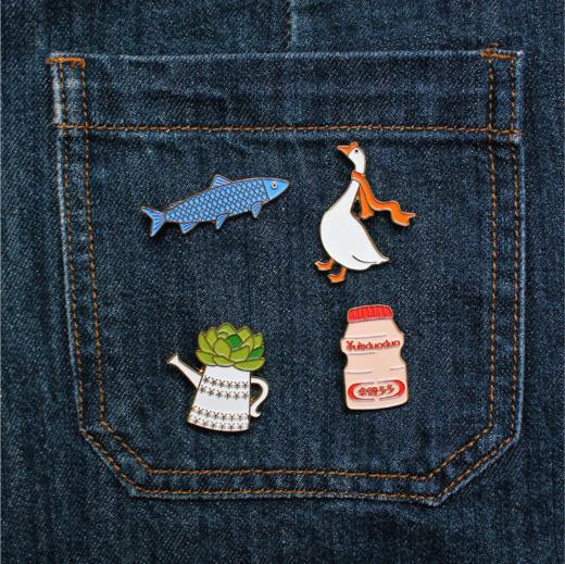 一周文案原创正版「鱼鹅多多-余额多多」胸针冰箱贴祝有钱生日礼 商品图7