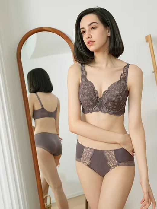 【Wacoal华歌尔】B4F |超薄性感蕾丝无海绵全罩杯WB8615 商品图0