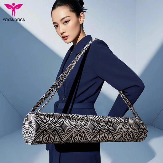 悠妍古典织锦帆布瑜伽垫收纳包15012F 商品图6