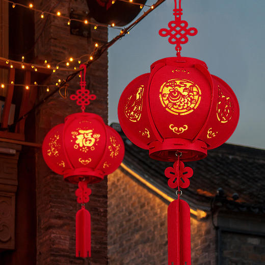 蛇年新年装饰品灯笼挂饰2025年货大门挂春节过年场景布置挂件 商品图2