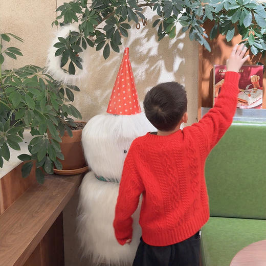 【康赛妮纱线20712亲子系列】火桐hooton 鸿运当头 山羊绒儿童套头衫24A725 商品图4