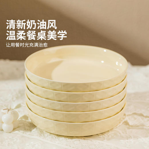 摩登主妇盘子家用菜盘餐具新款深盘特别好看的高级感漂亮陶瓷餐盘 商品图1