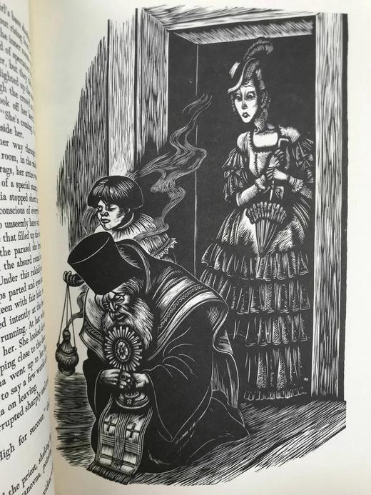 陀思妥耶夫斯基《罪与罚》 弗里茨·艾肯伯格木版画插图 豪华皮装18开 商品图6