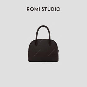ROMI STUDIO“极简主义”进口牛皮荔枝纹手提波士顿包 RW24LP31399