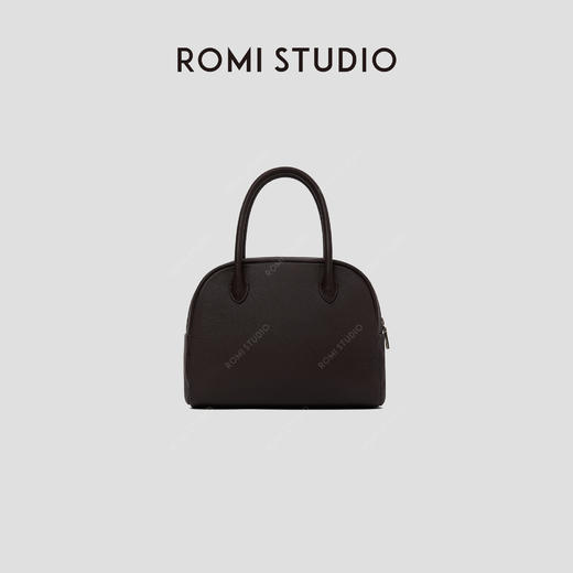ROMI STUDIO“极简主义”进口牛皮荔枝纹手提波士顿包 RW24LP31399 商品图0