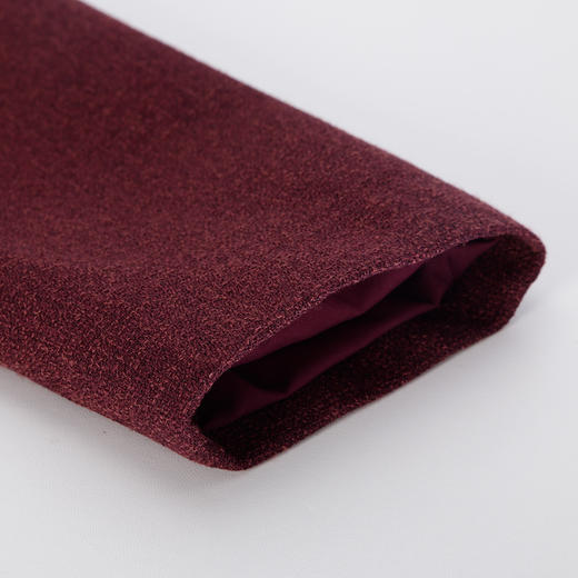 QE812斯尔丽2025春季新款杂花质感安哥拉色系领口订珠收腰放摆连衣裙 商品图7