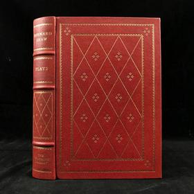 限量版！萧伯纳三部戏剧 配多幅插图 豪华皮装18开