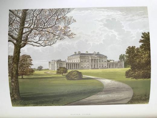 约19世纪后期 大不列颠与爱尔兰贵族建筑图集（全6卷） 约240幅精美套色版画插图 全真皮精装大16开 商品图14