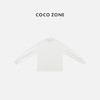 COCO ZONE 设计感木耳边立领纯色长袖T恤CD1A0214 商品缩略图0