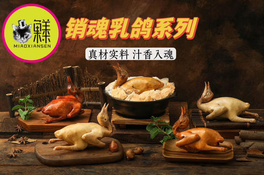 📦妙龄销魂乳鸽系列（6味红烧、豉油黄、烟熏、卤水、原味、盐焗）包邮 商品图5