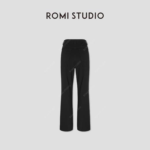 ROMI STUDIO“率性自我”莫代尔棉混纺软糯弹力微喇牛仔裤 431N2052 商品图1