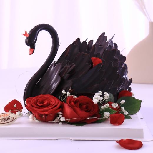 绚烂天鹅蛋糕—稀奶油时尚创意 商品图0