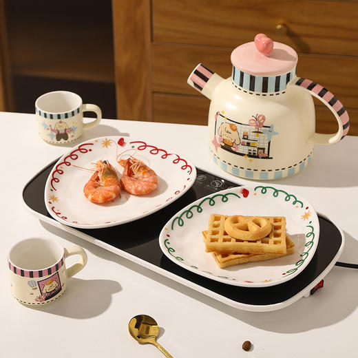 摩登主妇陶瓷泡茶壶2025新款女新婚结婚新年礼物乔迁新居茶具套装 商品图3