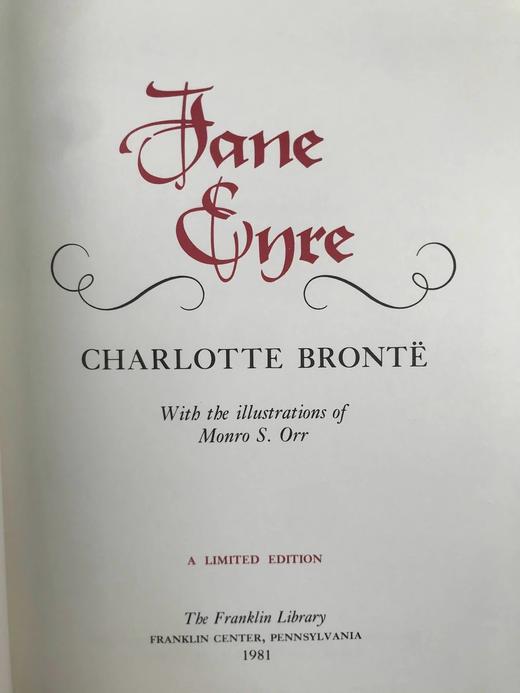 限量版！夏洛蒂·勃朗特《简·爱》 12幅彩色插图 豪华皮装18开 商品图2