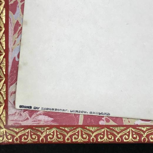 札尼斯朵夫工坊特装本！约20世纪早期 牛津英国诗歌集 全真皮精装36开 商品图2