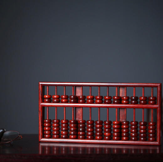 【青山特惠】升级版 | 十三档七珠算盘 小叶紫檀 b28 商品图4