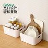 FaSoLa带盖收纳箱家用衣服收纳盒杂物整理盒桌面储物零食玩具手提塑料筐 商品缩略图3