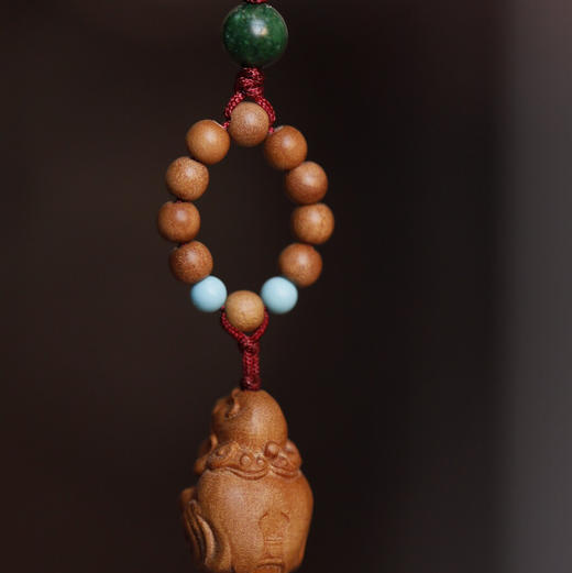 【青山特惠】老山檀【财神爷】挂件 钥匙扣 s25 商品图6