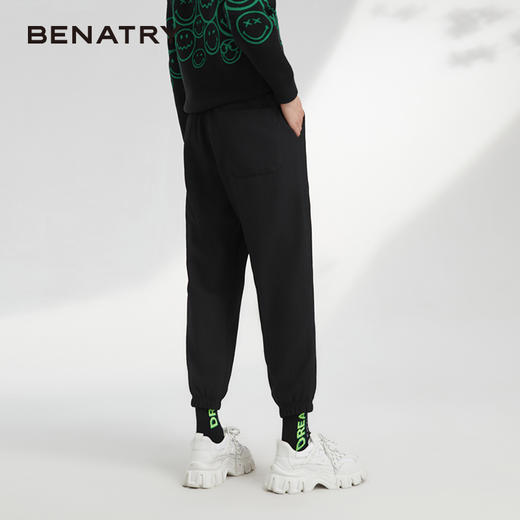 贝纳川松紧腰抽绳男士运动裤ECK332008402 商品图4