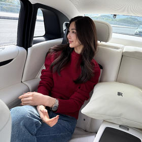 ROMI STUDIO“温暖如初”100绵羊毛软糯厚款圆领套头毛衫RWCSST1706