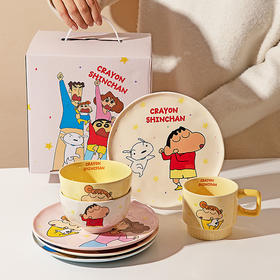 摩登主妇&蜡笔小新 碗盘碟餐具套装家用碗具生日乔迁新居礼物