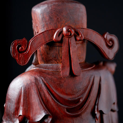 【青山特惠】小叶紫檀 | 如意财神高油密老料雕刻 b28 商品图3