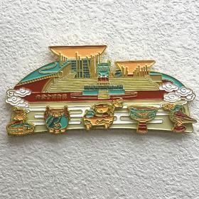 内蒙古博物院建筑外形金属冰箱贴